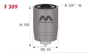 MOTRAM F309 - FILTROCOMBUST.NISSAN2.5D = WK940/22