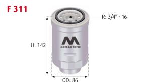 MOTRAM F311 - FILTRO COMBUSTIBLE = WK817/3X