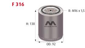 MOTRAM F316 - FILTRO COMBUSTIBLE = WK845/6