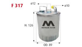 MOTRAM F317 - FILTRO COMBUSTIBLE = WK842/17