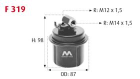 MOTRAM F319 - FILTRO COMBUSTIBLE = WK76/2