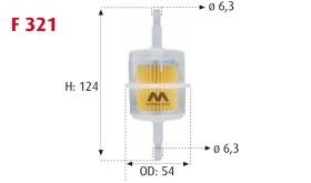 MOTRAM F321 - FILTRO COMBUSTIBLE = WK612/4