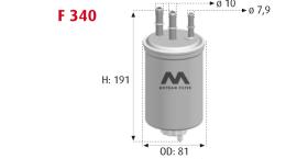 MOTRAM F340 - FILTROCOMBUST.PSA/FORD = WK939/2Z