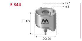 MOTRAM F344 - FILTRO COMBUSTIBLE = WK9034Z