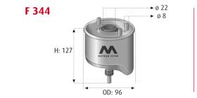 MOTRAM F344 - FILTRO COMBUSTIBLE = WK853/7