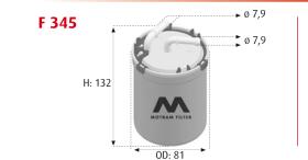 MOTRAM F345 - FILTROCOMBUST.VW = WK823/2