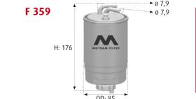 MOTRAM F359 - FILTRO COMBUSTIBLE = WK845/3