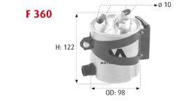 MOTRAM F360 - FILTROCOMBUST.RENAULT = WK920/5