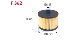 MOTRAM F362 - FILTROCOMBUST.PSA/FORD = PU1018X