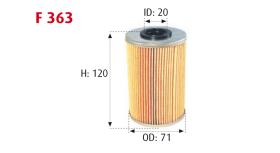 MOTRAM F363 - FILTROCOMBUST.PSA/FORD = PU1018X