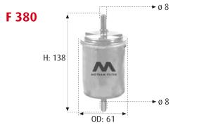 MOTRAM F380 - FILTRO COMBUSTIBLE = WK612/1