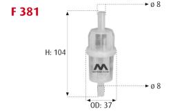 MOTRAM F381 - FILTRO COMBUSTIBLE = WK612/1