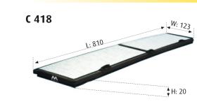 MOTRAM C418 - FILTROHABITACULOBMWS.1/3 = CUK8430