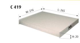 MOTRAM C419 - FILTROHABITACULOBMWS.1/3 = CUK8430