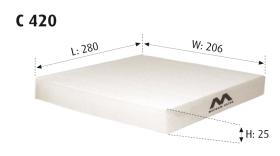 MOTRAM C420 - FILTROHABIT.A3/GOLFIII/POL/CO = CU2882