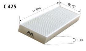 MOTRAM C425 - FILTRO HABITACULO = CU3192