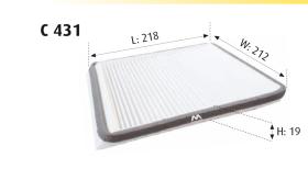 MOTRAM C431 - FILTRO HABITACULO = CU2225