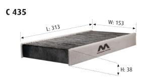 MOTRAM C435 - FILTRO HABITACULO = CUK3240