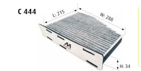 MOTRAM C444 - FILTRO HABITACULO = CUK2939