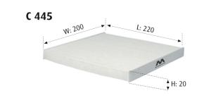 MOTRAM C445 - FILTRO HABITACULO = CUK2939