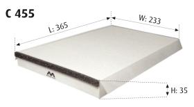 MOTRAM C455 - FILTRO HABITACULO = CU3569