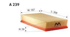 MOTRAM A239 - FILTRO AIRE = C1189