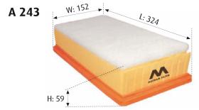 MOTRAM A243 - FILTRO AIRE = C2766