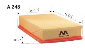 MOTRAM A248 - FILTRO AIRE = C27154/1