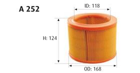 MOTRAM A252 - FILTRO AIRE = C30195/2