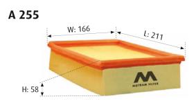 MOTRAM A255 - FILTRO AIRE = C2256