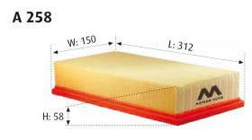 MOTRAM A258 - FILTRO AIRE = C2341