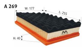 MOTRAM A269 - FILTRO AIRE = C2667/1