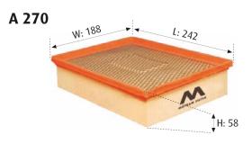 MOTRAM A270 - FILTRO AIRE = C2667/1