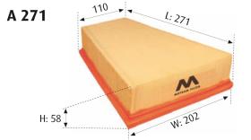 MOTRAM A271 - FILTRO AIRE = C27124