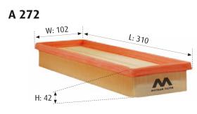 MOTRAM A272 - FILTRO AIRE = C27124