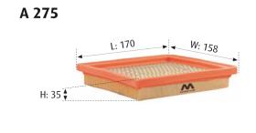 MOTRAM A275 - FILTRO AIRE = C2874