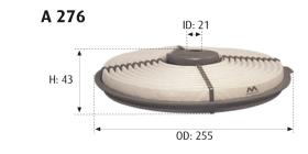 MOTRAM A276 - FILTRO AIRE = C1618