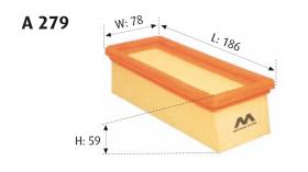 MOTRAM A279 - FILTROAIRE-MERCEDES = C38145