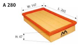 MOTRAM A280 - FILTRO AIRE = C1932