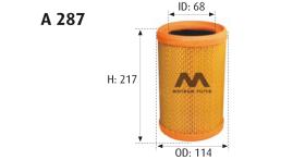 MOTRAM A287 - FILTRO AIRE = C1286/1