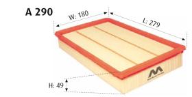 MOTRAM A290 - FILTRO AIRE = C2485/1 = C2485/2