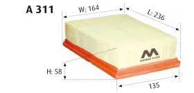 MOTRAM A311 - FILTROAIRE-CLIO7/LAGUNA = C24123/2