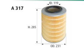 MOTRAM A317 - FILTRO AIRE = C23005