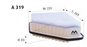 MOTRAM A319 - FILTRO AIRE = C23005