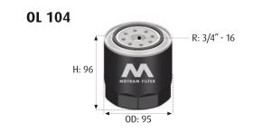 MOTRAM OL104 - FILTRO ACEITE = W920/8
