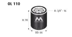 MOTRAM OL110 - FILTROACEITE-NISSMICRA/PRIME = W610/4