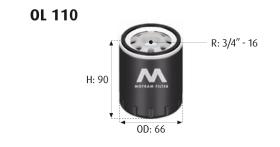 MOTRAM OL110 - FILTROACEITE-SUBARU = W811/80