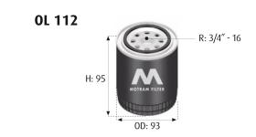 MOTRAM OL112 - FILTRO ACEITE = W920/6