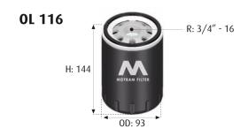 MOTRAM OL116 - FILTRO ACEITE = W940/25