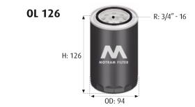 MOTRAM OL126 - FILTROACEITE-N.TERRANII/ASCON = W933/1